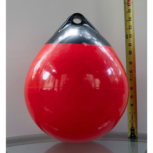 Boat Mooring Buoy 10 inch - Round Boat‎ Fender Ball Boat Buoy Ball - Inflatable - Picture 3 of 9